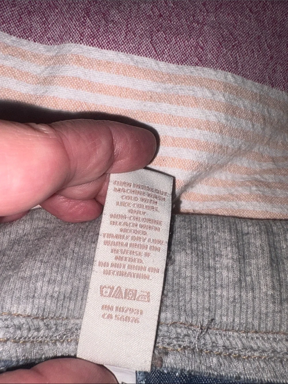 The Children's Place Blue Pull-On Jogger Jeans with Gray Waistband